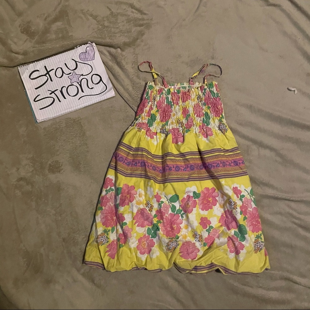 Girls pink angel dress